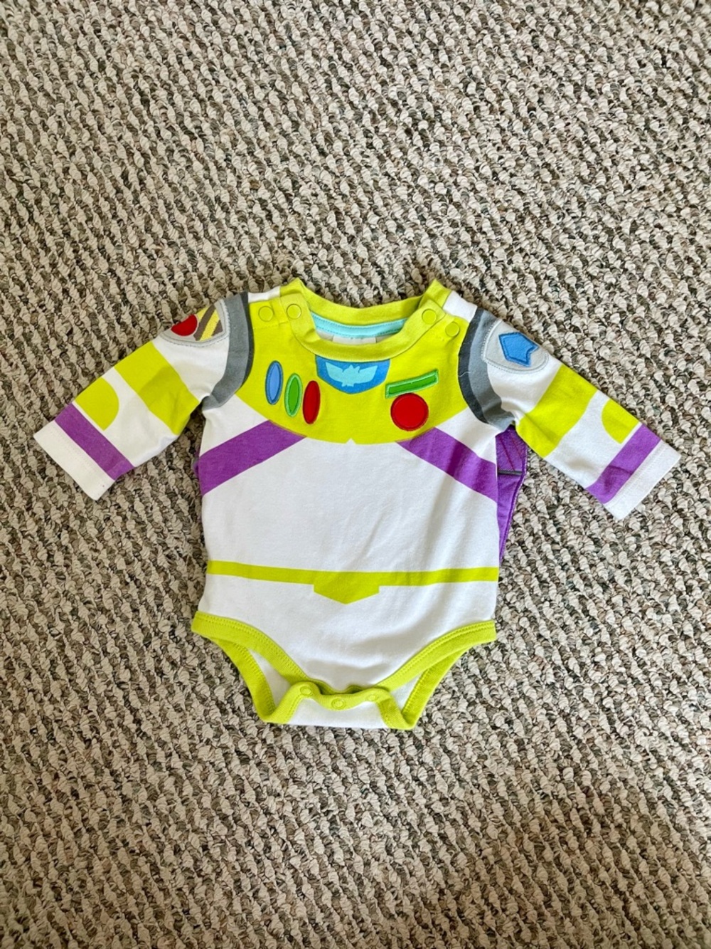 Disney Baby Buzz Lightyear Inspired Long Sleeve One-Piece